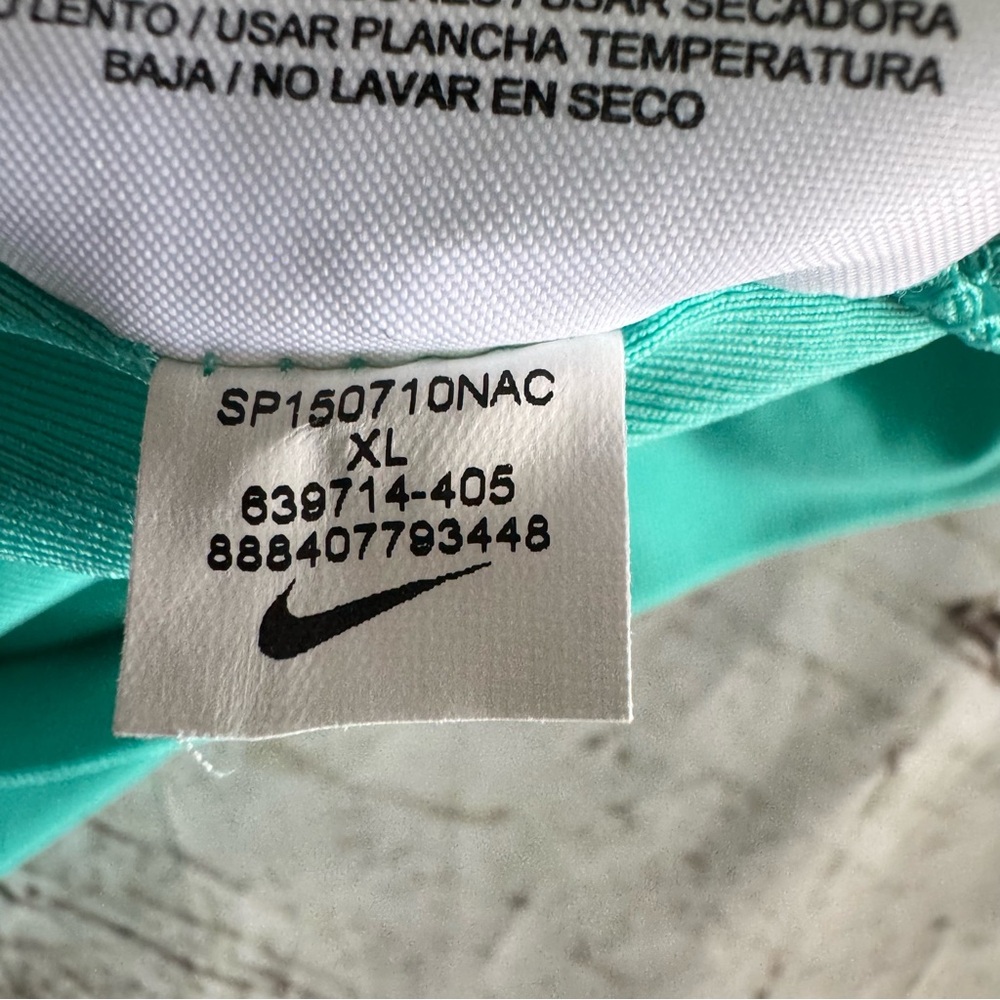 Nike Golf Dri-Fit‎ Polo Shirt XL Teal Paradise Valley Logo Performance - Picture 12 of 14